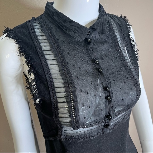 -LBD- Free People Knit & Sheer Dress - Picture 3 of 9